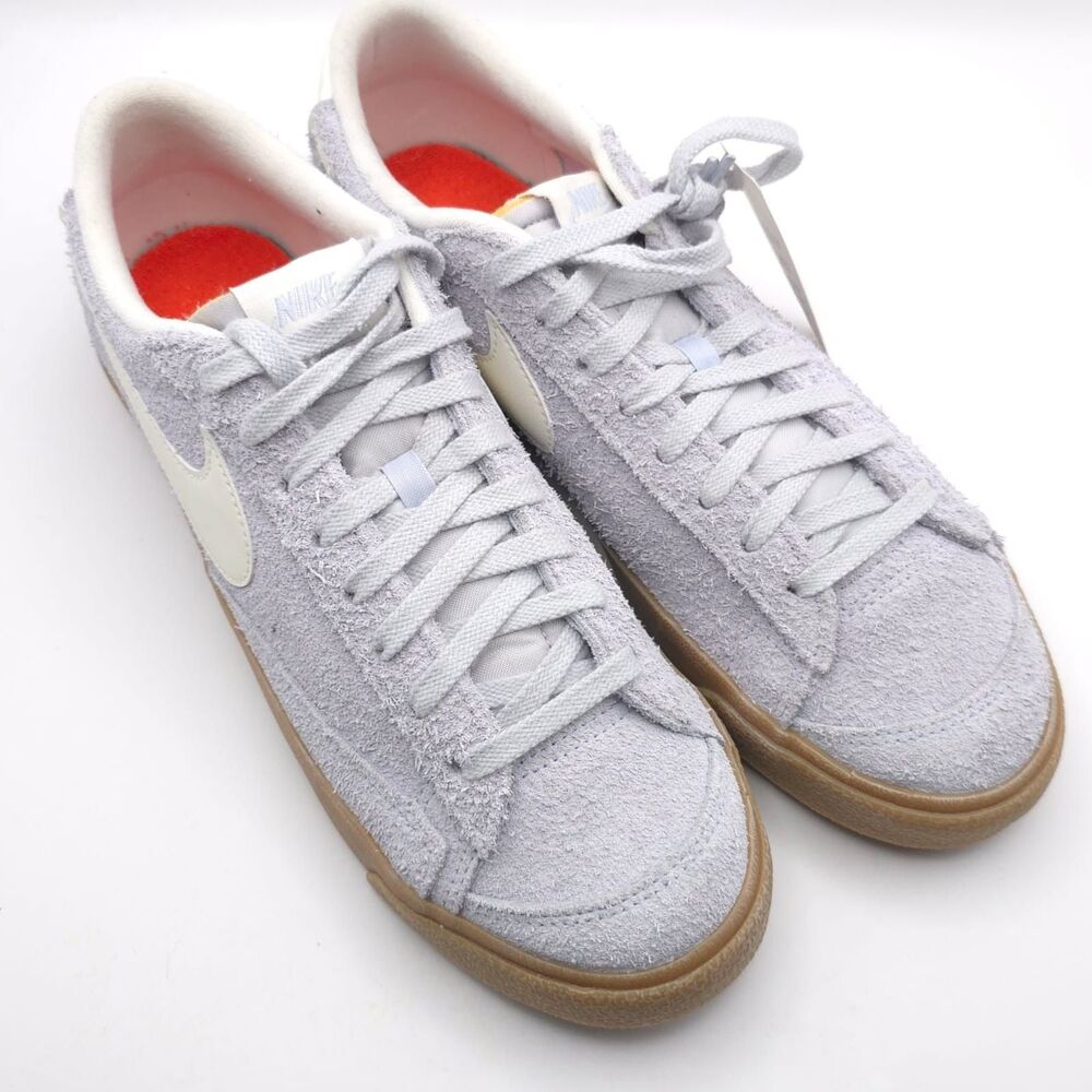NIKE Sneakers 12 Blazer Low 77 Women’s Suede Gray‎ Vintage Gum Light FQ8060-003